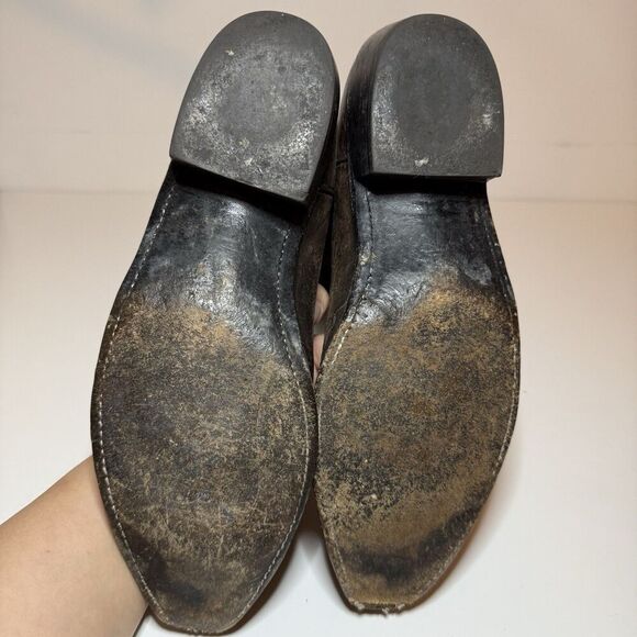 Lucchese 1883 Corbin Mad Dog Goat  Cowboy Boots Chocolate N1556R4 Size 10 D - Picture 9 of 12